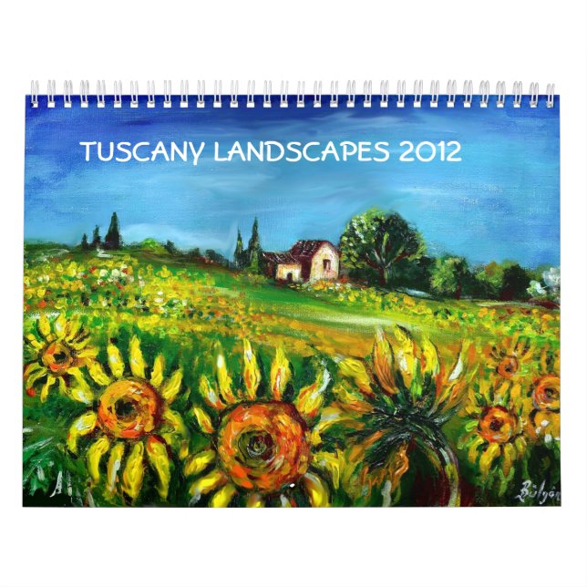 TUSCANY LANDSCAPES COLLECTION 2012 CALENDAR (Cover)