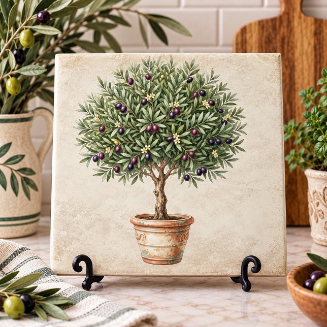 Tuscany Olive Topiary Mediterranean  Tile (Creator Uploaded)