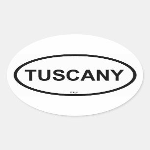 TUSCANY OVAL STICKER