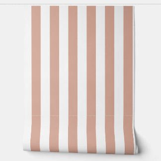 Tuscany Pink And White Stripe Wallpaper
