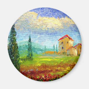 Tuscany Poppies Magnet