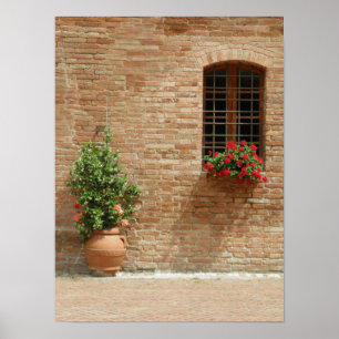 Tuscany pot plants poster