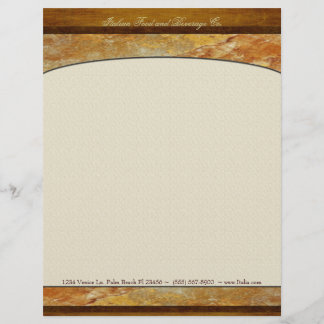 Tuscany Stone Custom Executive Personalized Letterhead