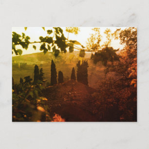 Tuscany sunset postcard