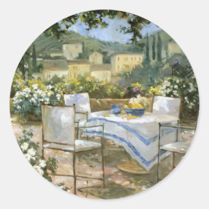 Tuscany Terrace Classic Round Sticker