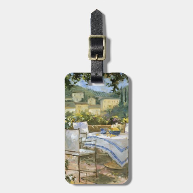 Tuscany Terrace Luggage Tag (Front Vertical)