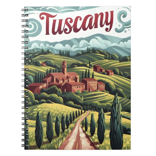 Tuscany vintage notebook (Front)