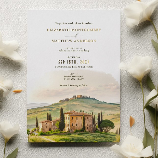 Tuscany Watercolor Italy Destination Wedding (Creator Uploaded)