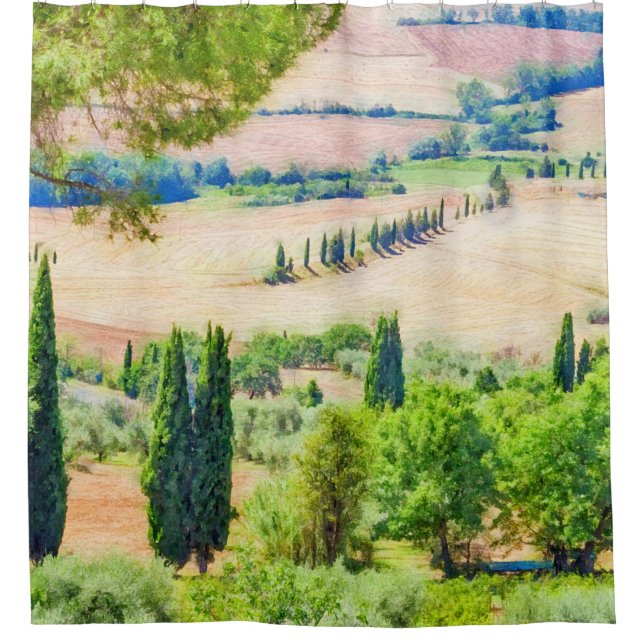Tuscany watercolor painting #1 (Front)