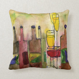 Tuscany Wine Throw pillow
