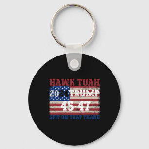 Tush Spit On That Thang Election Parody Trump 2024 Keychain
