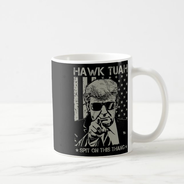 Tush Spit On That Thang Funny Donald Trump 2024  Coffee Mug (Right)