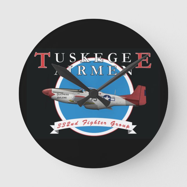 Tuskegee Airman P-51D Horloge de la queue rouge (Recto)