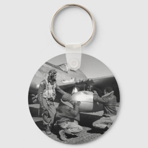 Tuskegee Airmen, 1945 Keychain