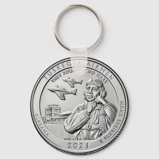  Tuskegee Airmen COIN Keychain (Front)
