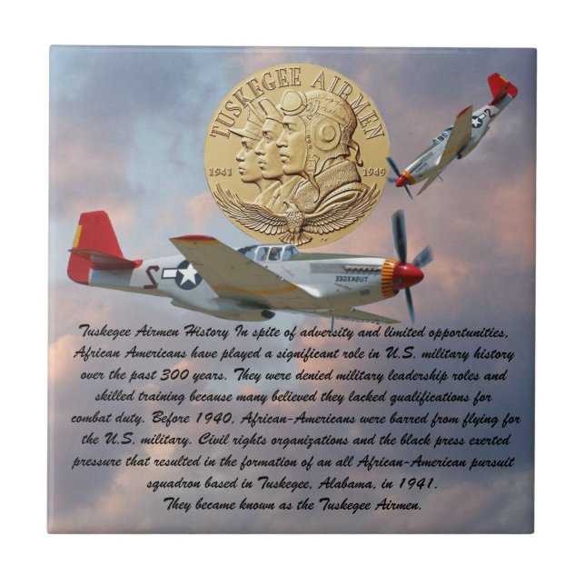 TUSKEGEE AIRMEN COIN      TILE (Front)
