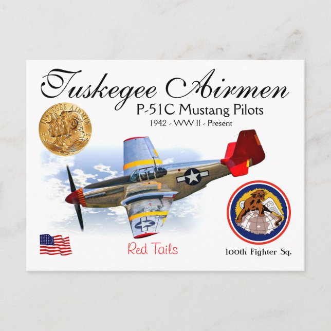 Tuskegee Airmen Postcard (Front)