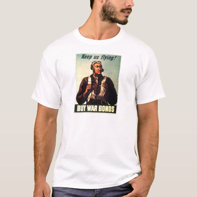 Tuskegee Airmen, Red Tail War-bond T-Shirt (Front)