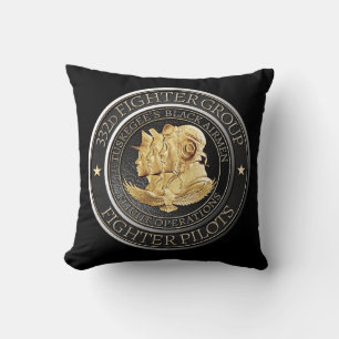 Tuskegee Red Tail Airmen 332d Fighter Group Throw Pillow