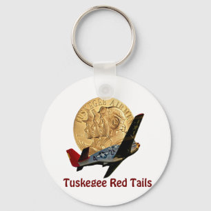 Tuskegee Red tail Keychain