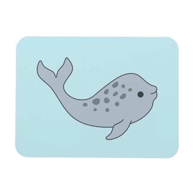 Tuskless Narwhal Magnet (Horizontal)