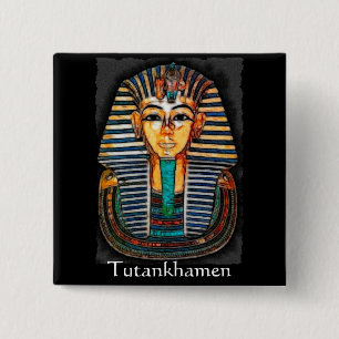 TUTANKHAMEN Egyptian Pharaoh Gift Range 2 Inch Square Button
