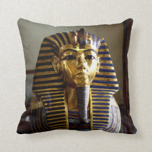 Tutankhamen mask Egypt Throw Pillow