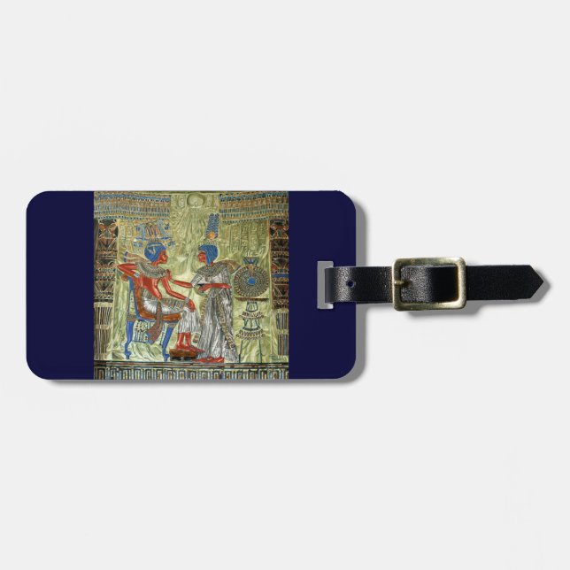 Tutankhamon’s Throne Luggage Tag (Front Horizontal)