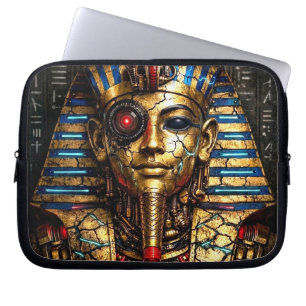 Tutankhamun 2.0: The Cyber King Laptop Sleeve