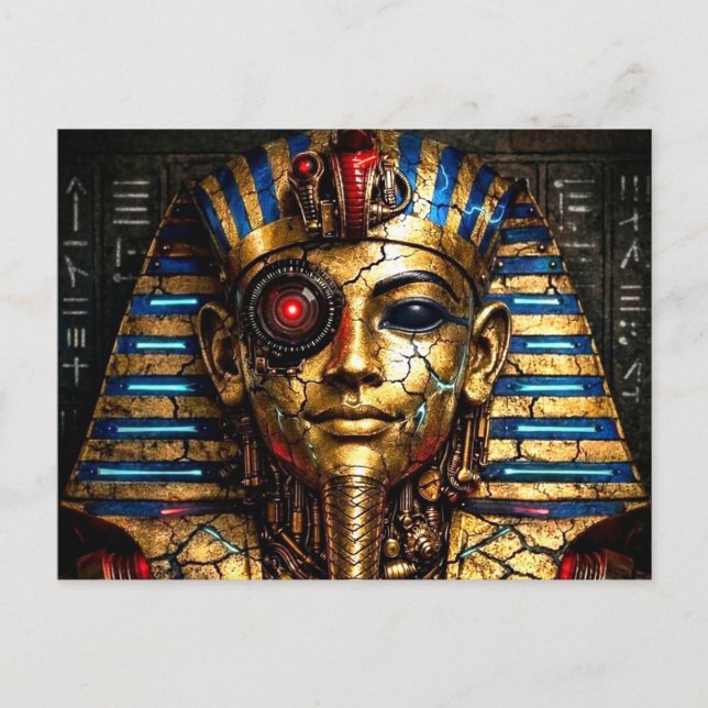 Tutankhamun 2.0: The Cyber King Postcard (Front)