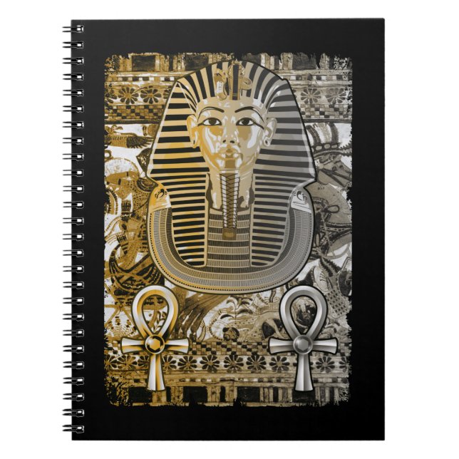 Tutankhamun Ancient Egypt Pharoah King Tut Ankh Notebook (Front)