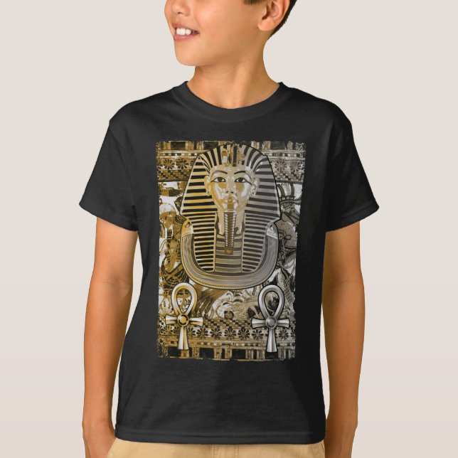 Tutankhamun Ancient Egypt Pharoah King Tut Ankh T-Shirt (Front)