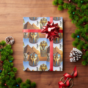 Tutankhamun and the Pyramids Wrapping Paper