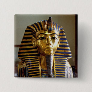 Tutankhamun - Burial mask 2 Inch Square Button