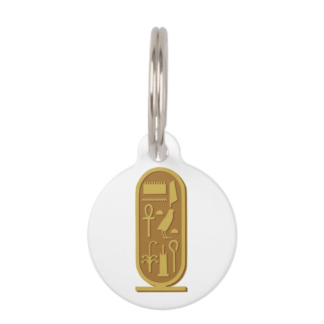 Tutankhamun Cartouche Pet Tag (Front)
