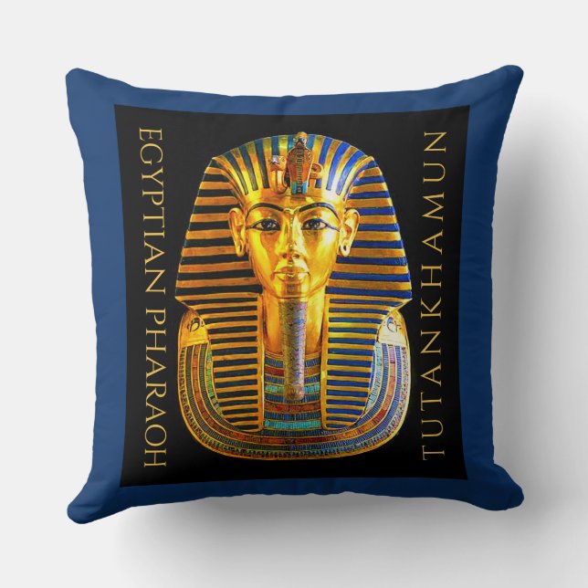 TUTANKHAMUN Discovery Centennial  Throw Pillow (Back)