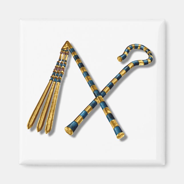 Tutankhamun’s Flail and Crook Magnet (Front)