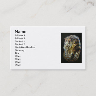 Tutankhamun’s Golden Mask Business Card