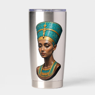 Tutankhamun’s Golden Mask + Nefertiti Insulated Tumbler