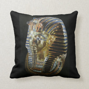 Tutankhamun’s Golden Mask Throw Pillow