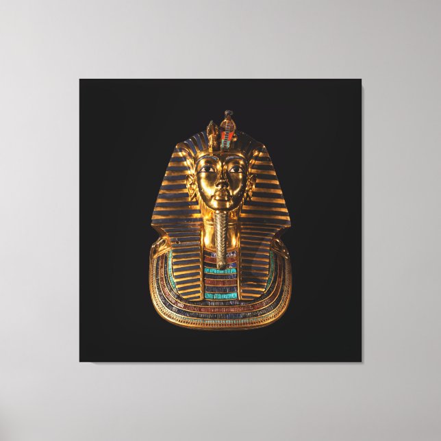 Tutankhamun The Egyptian King – Ancient Royal Maje Canvas Print (Front)