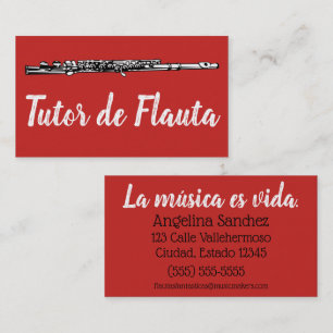 Tutor de Flauta Business Card