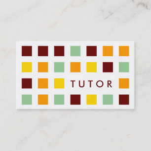 TUTOR (mod squares) Business Card