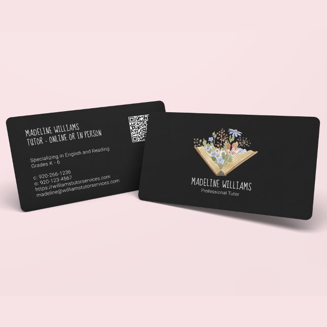 Tutor QR code Business Card (Creator Uploaded)