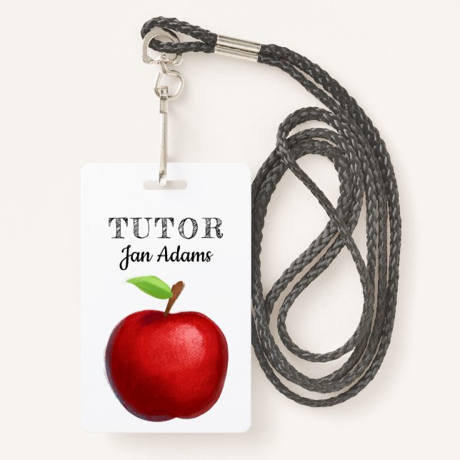 Tutor Teacher Badge (Front with Lanyard)
