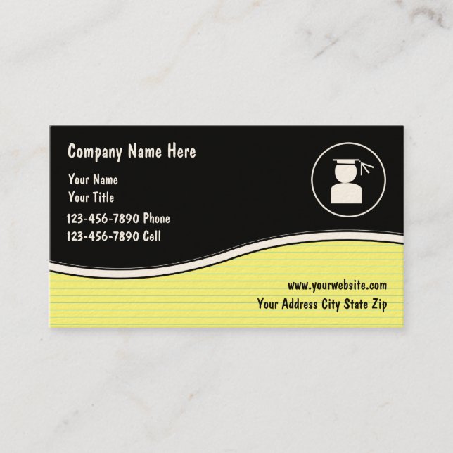 Tutoring Business Cards (Front)