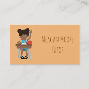 Tutoring students business card