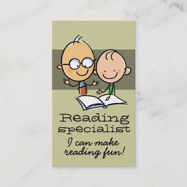 Tutoring Tutor Teacher Custom template card (Front)