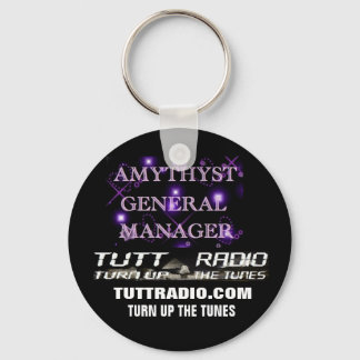 Tutt Radio Amythyst Keychain