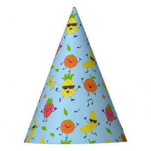 Tutti Fruitti Birthday Pattern Cute Fruits Party Hat